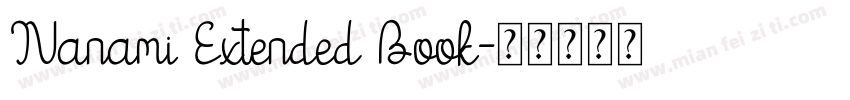 Nanami Extended Book字体转换
